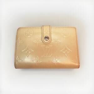 Louis Vuitton Vernis Yellow Kisslock Wallet – Authentic Patent Leather pre-owned